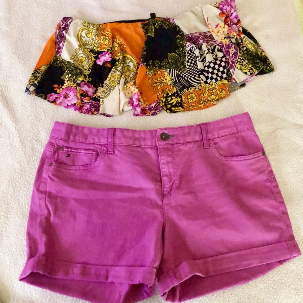 Purple Shorts by Tommy Hilfiger